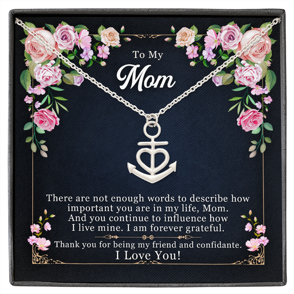 To My Mom - Anchor Necklace